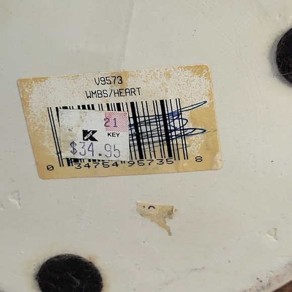 🌵Vintage Crock White & Blue w bird & heart design - Picture 7 of 11